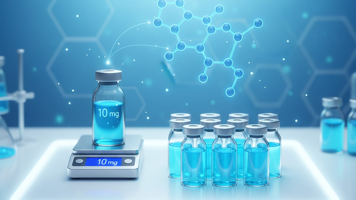 Blog Post: how many doses in 10mg bpc 157 - Professional illustration