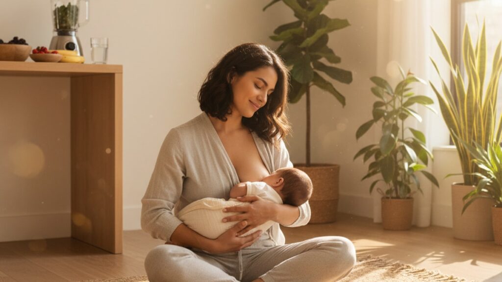 Blog Post: is glutathione safe during breastfeeding - Professional illustration