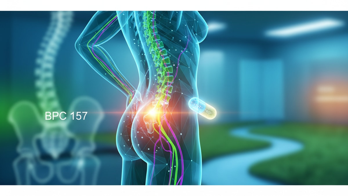 Blog Post: will bpc 157 help sciatica - Professional illustration