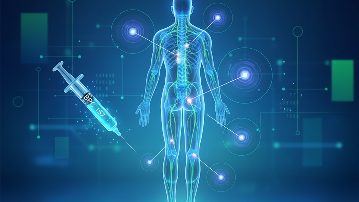 Blog Post: where to inject bpc 157 for sciatica - Professional illustration