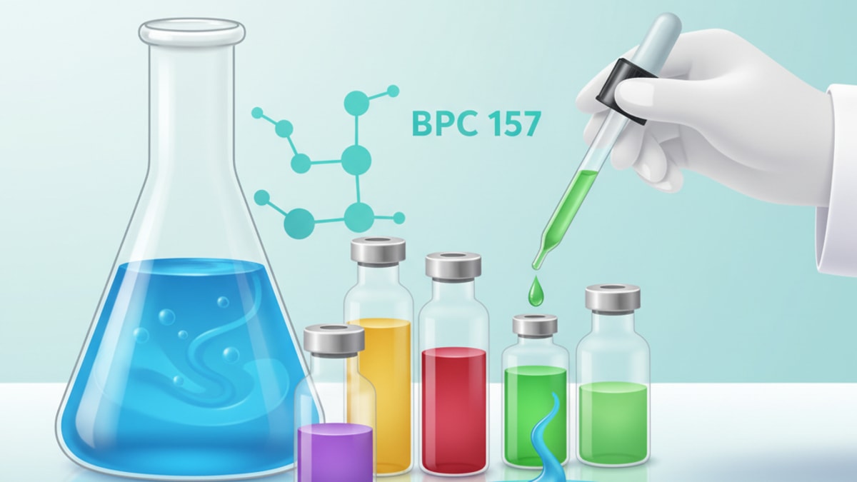 Blog Post: what do i mix bpc 157 with - Professional illustration