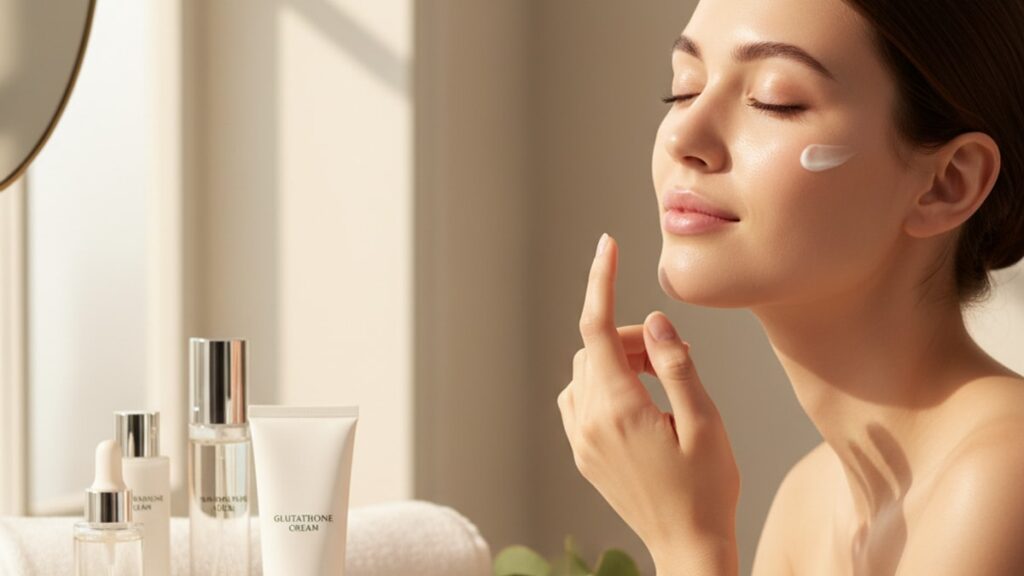 Blog Post: how to use glutathione cream - Professional illustration