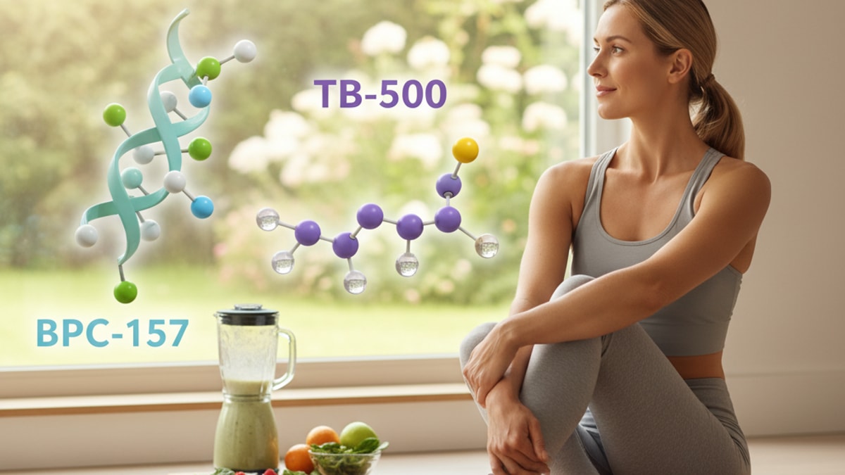 Blog Post: what is bpc 157 and tb500 - Professional illustration