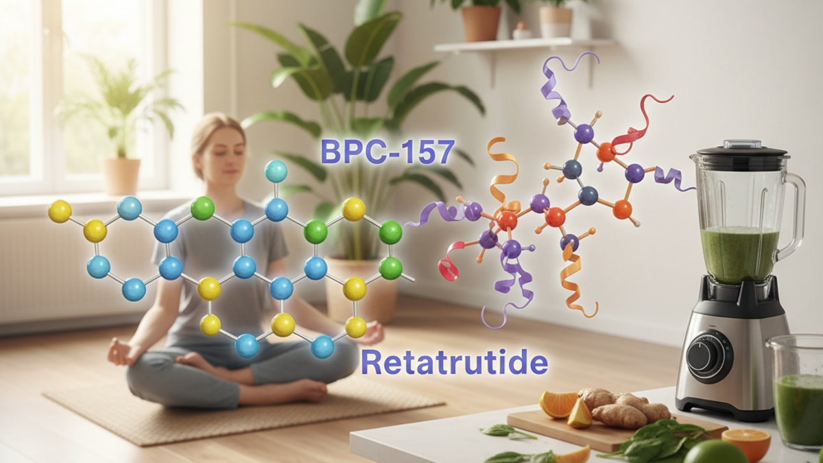 Blog Post: can you take bpc 157 and retatrutide together - Professional illustration