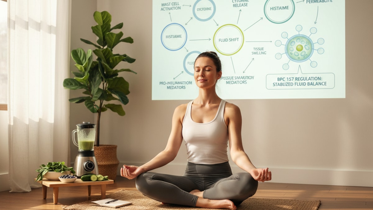 Blog Post: does bpc 157 cause water retention - Professional illustration