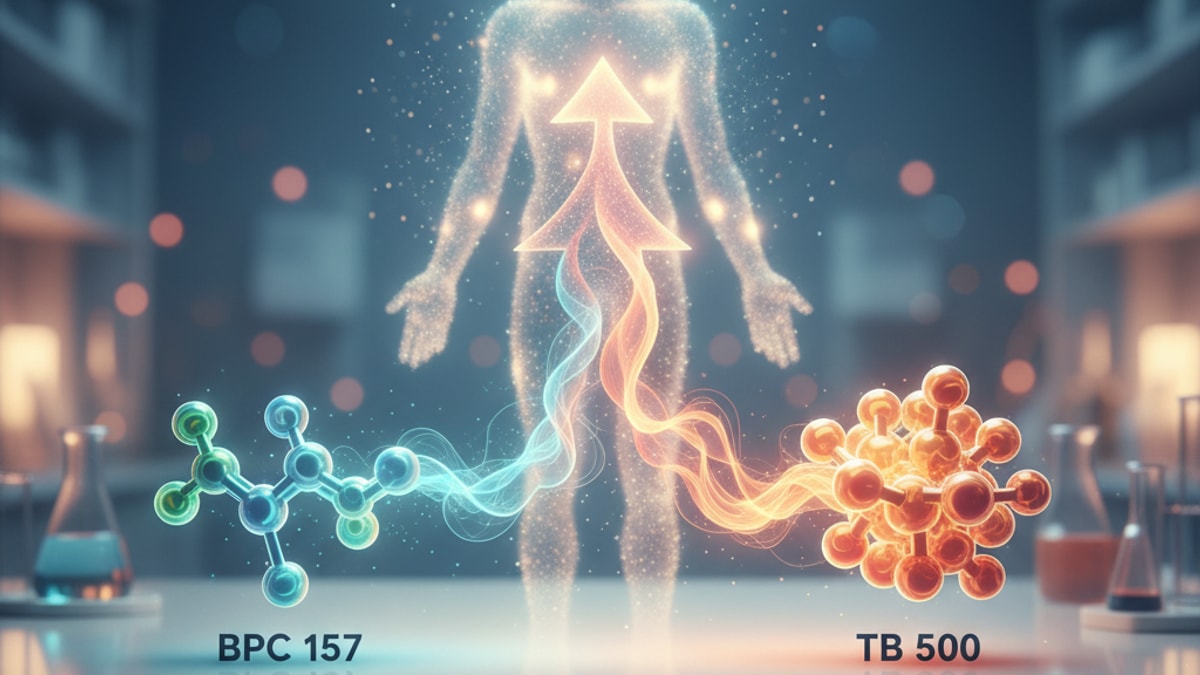 Blog Post: what does bpc 157 and tb 500 do together - Professional illustration
