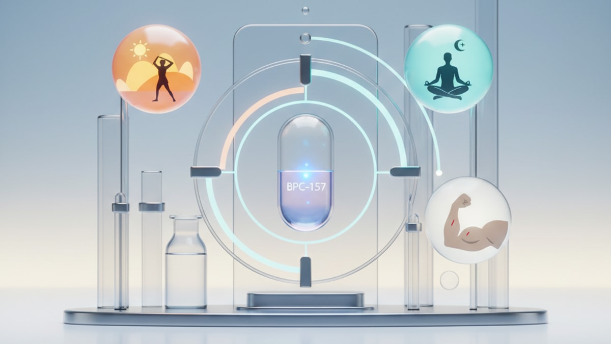 Blog Post: when's the best time to take bpc 157 - Professional illustration