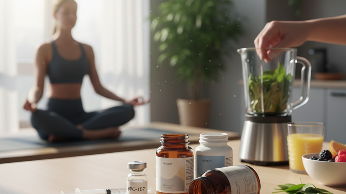 Blog Post: what to stack with bpc 157 - Professional illustration