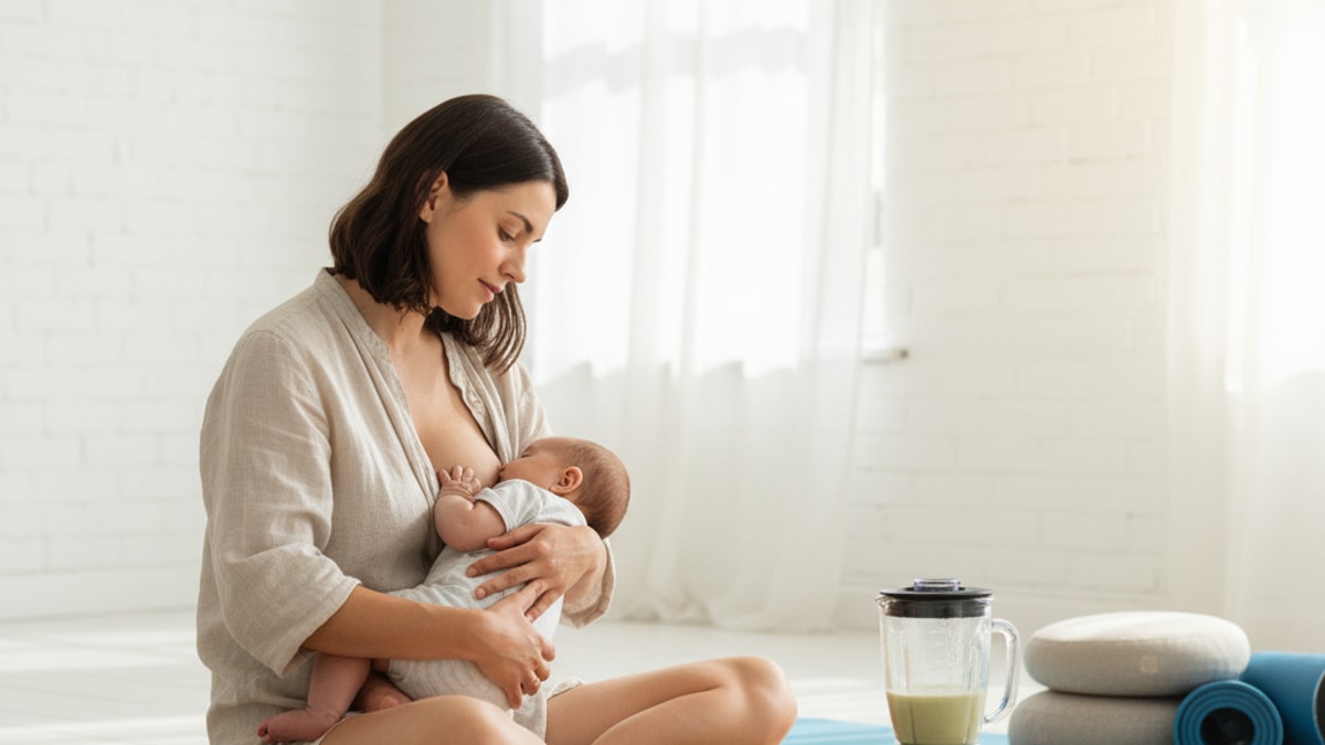 Blog Post: can you take bpc 157 while breastfeeding - Professional illustration