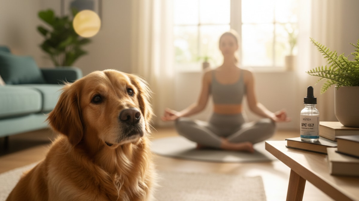 Blog Post: can dogs have bpc 157 - Professional illustration