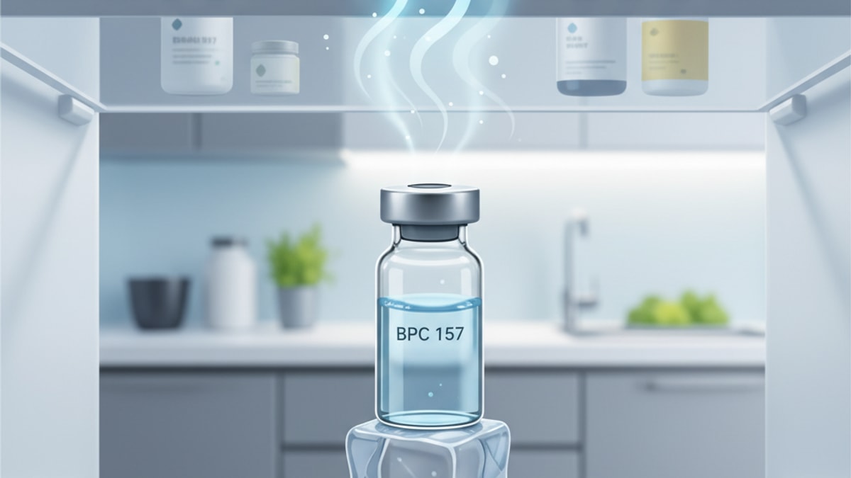 Blog Post: should you keep bpc 157 in the fride - Professional illustration