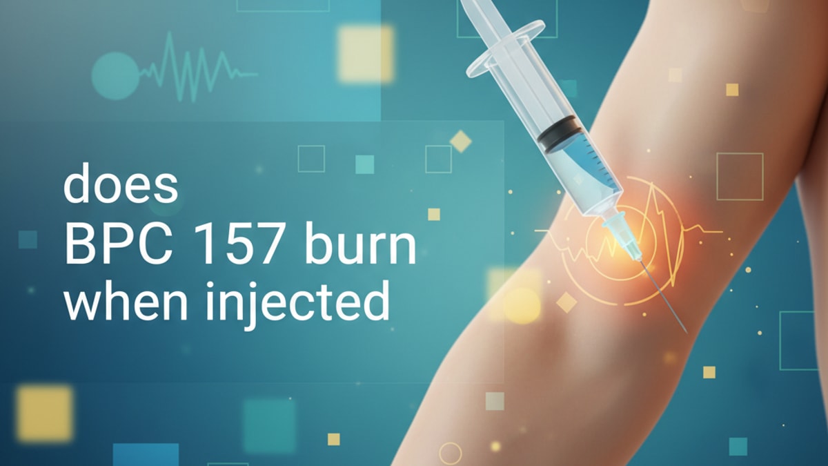 Blog Post: does bpc 157 burn when injected - Professional illustration