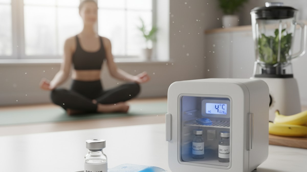 Blog Post: how to store reconstituted bpc 157 - Professional illustration