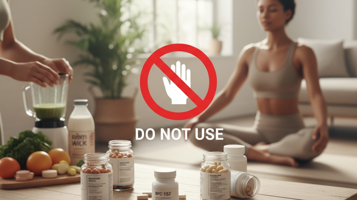 Blog Post: what not to take with bpc 157 - Professional illustration