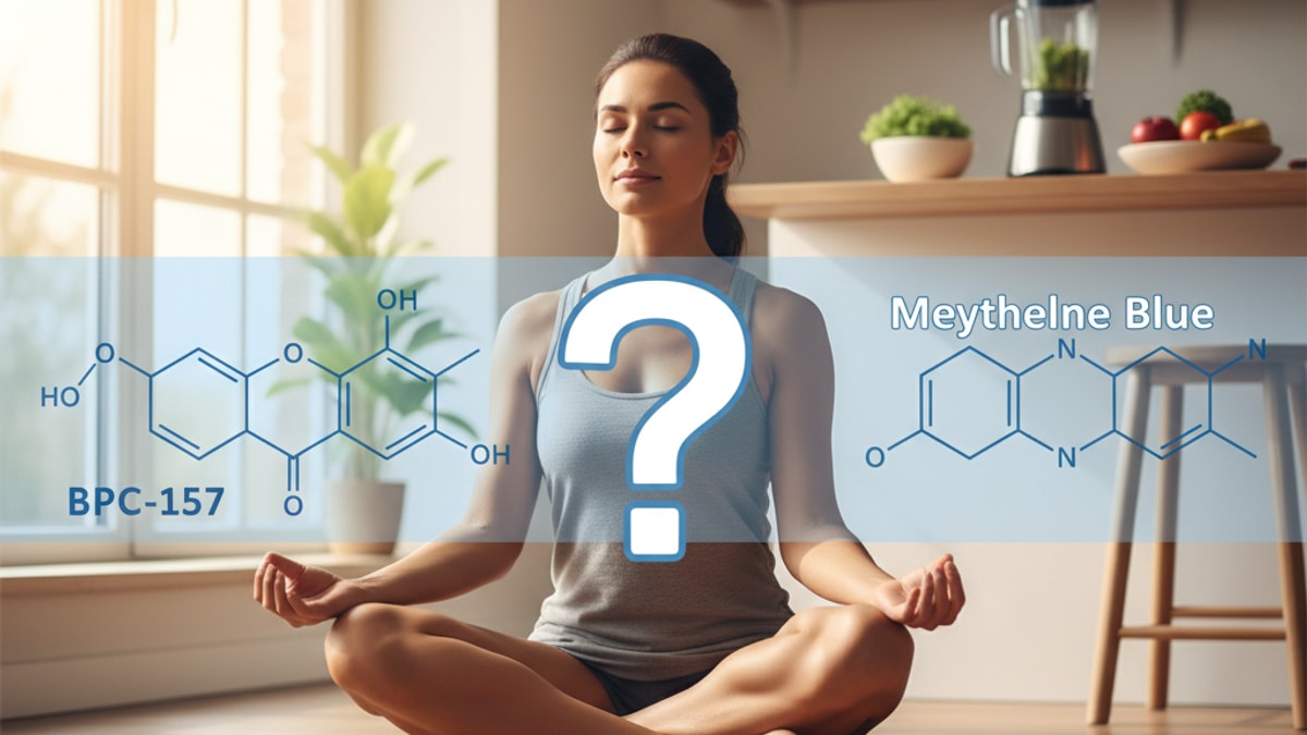 Blog Post: can you take bpc 157 with methylene blue - Professional illustration