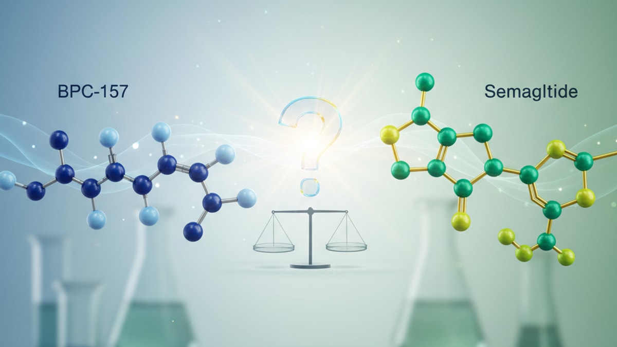 Blog Post: is bpc-157 the same as semaglutide - Professional illustration