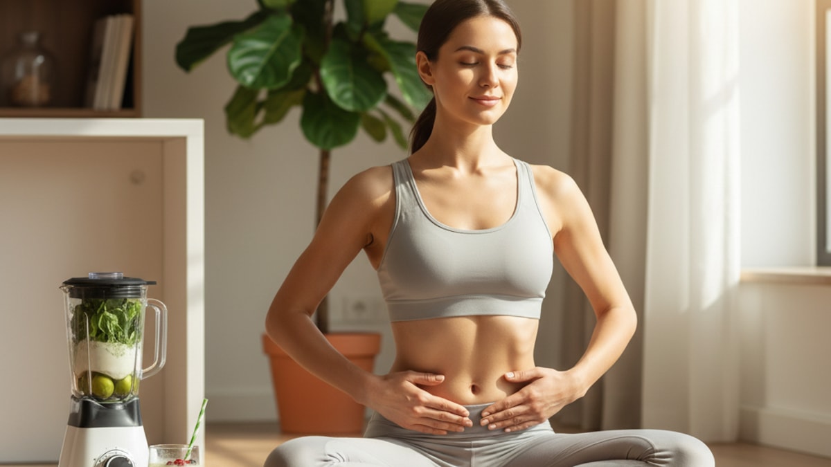 Blog Post: does bpc 157 cause bloating - Professional illustration