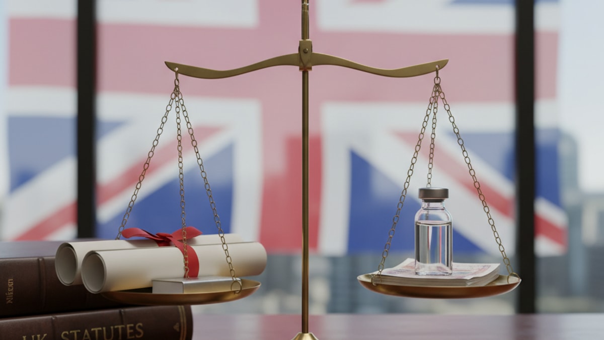 Blog Post: is bpc 157 legal in the uk - Professional illustration