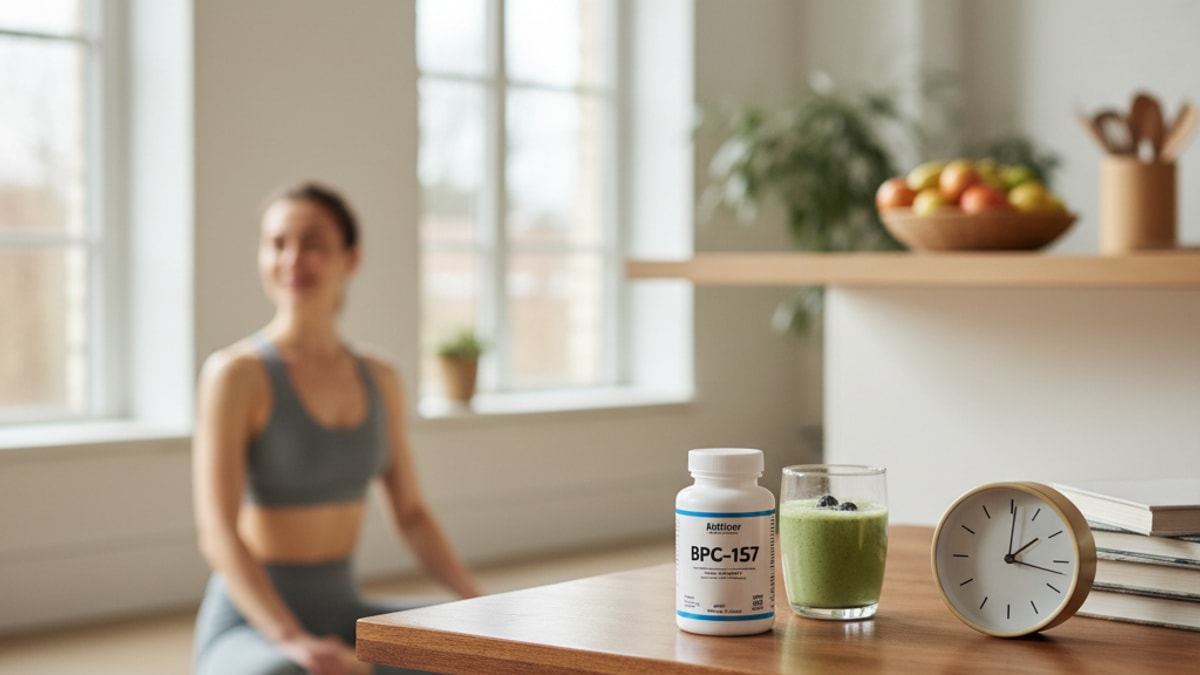 Blog Post: what time of day is best to take bpc 157 - Professional illustration