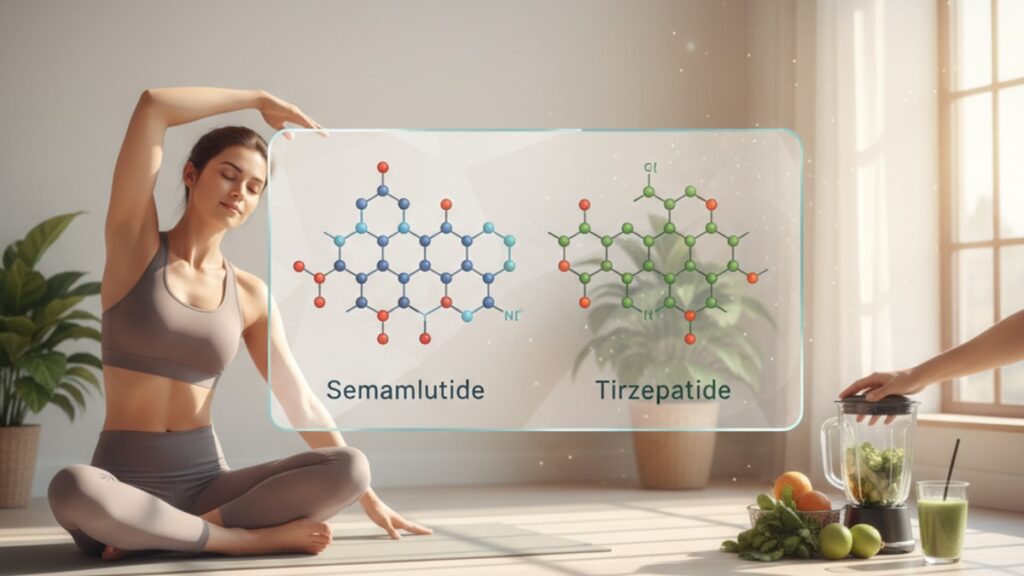Blog Post: is semaglutide and tirzepatide the same thing - Professional illustration