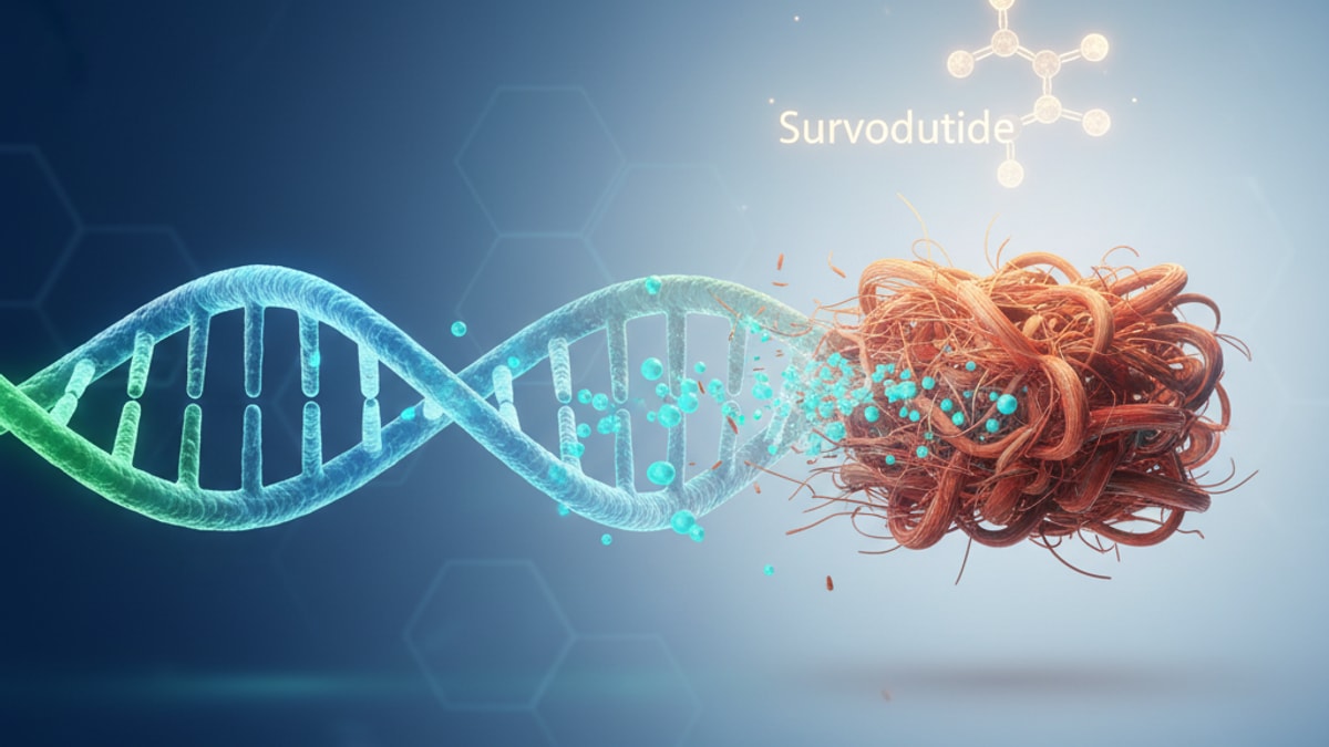 Blog Post: Survodutide for fibrosis - Professional illustration
