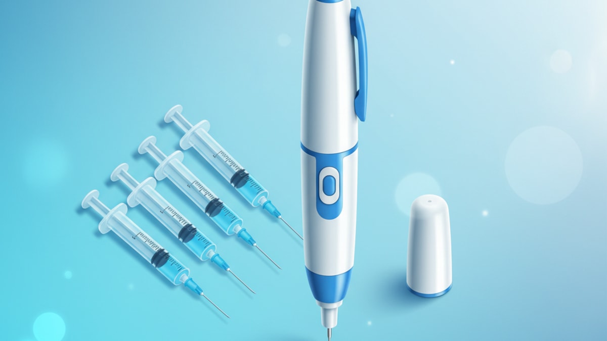 Blog Post: Orforglipron needles syringes - Professional illustration
