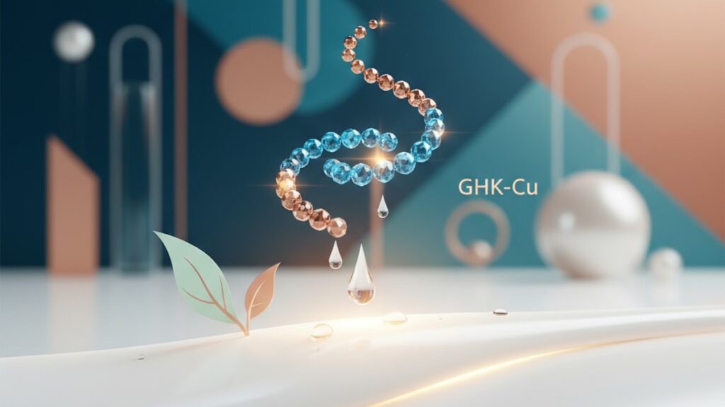 Blog Post: GHK-Cu for skin rejuvenation - Professional illustration