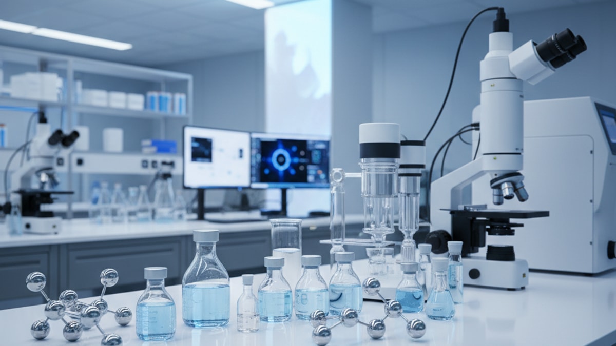 Blog Post: Orforglipron small molecule non-peptide - Professional illustration