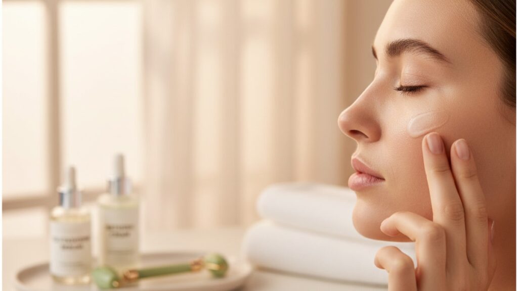 Blog Post: can glutathione and retinol be used together - Professional illustration