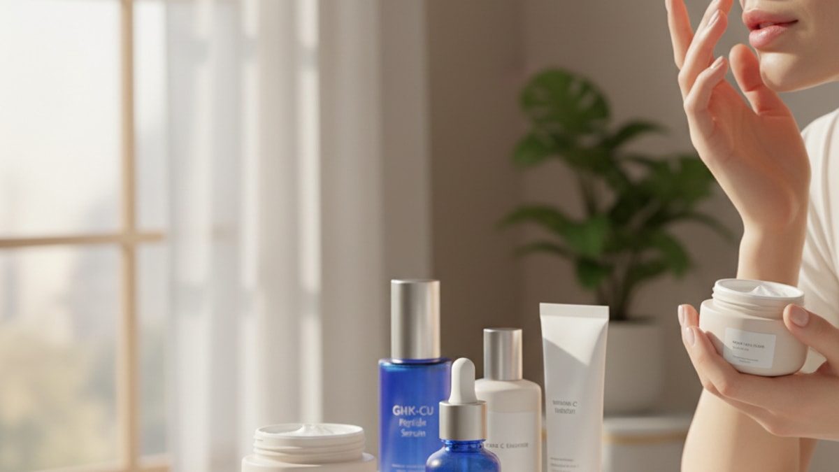 Blog Post: GHK-Cu Cosmetic contraindications - Professional illustration