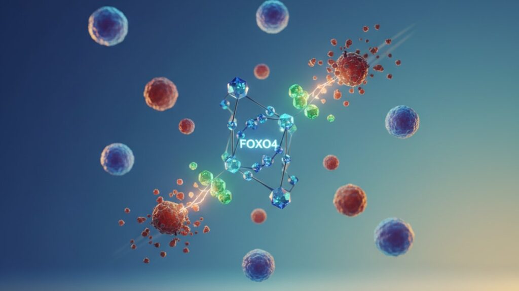 Blog Post: FOXO4-DRI selective apoptosis - Professional illustration