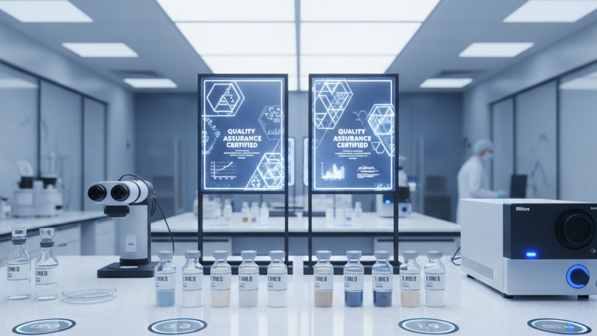 Blog Post: CJC-1295 no DAC vs Sermorelin - Professional illustration