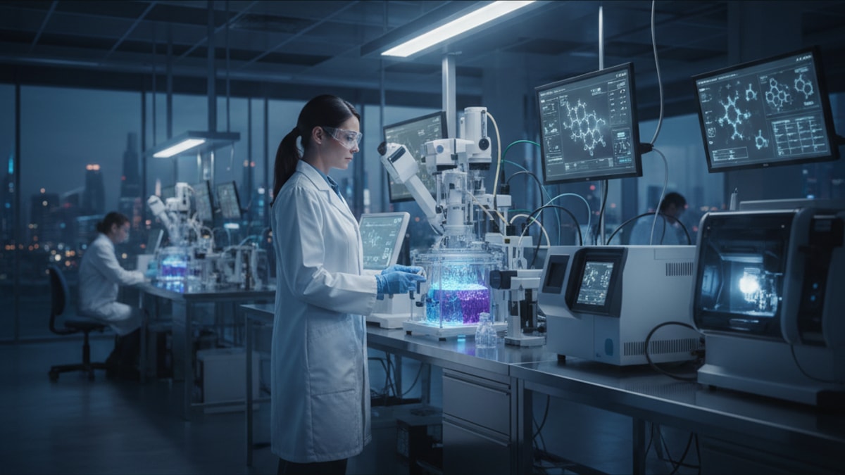 Blog Post: Sermorelin science explained - Professional illustration