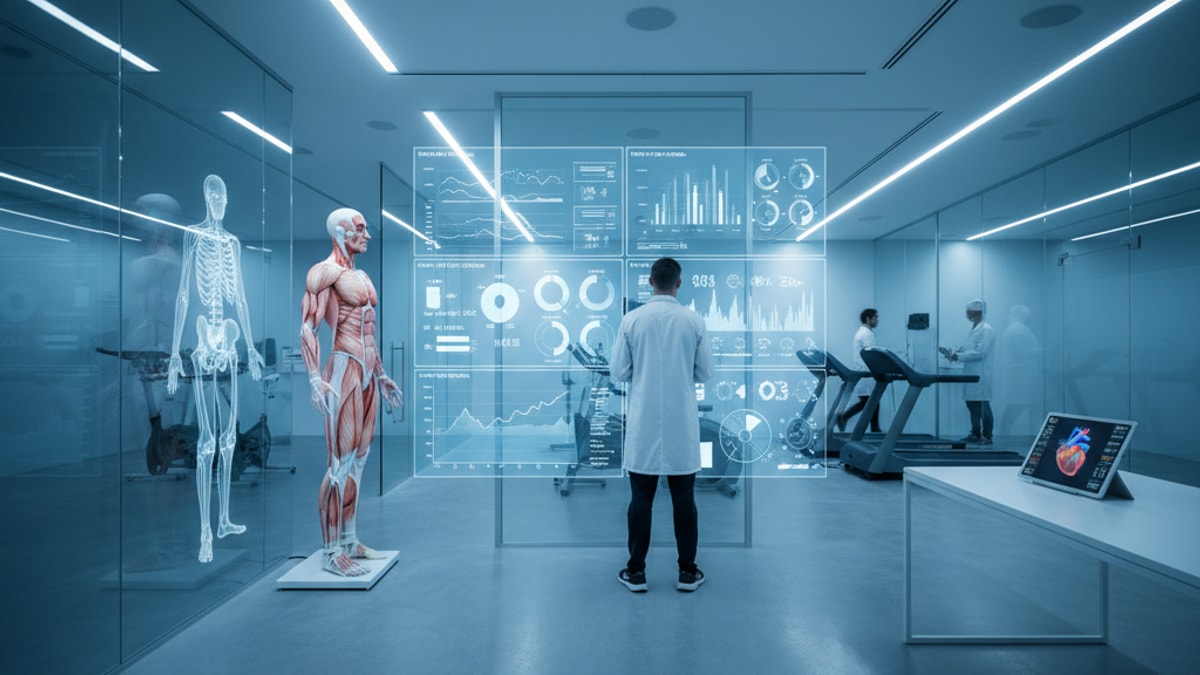 Blog Post: CJC-1295 no DAC men over 40 - Professional illustration