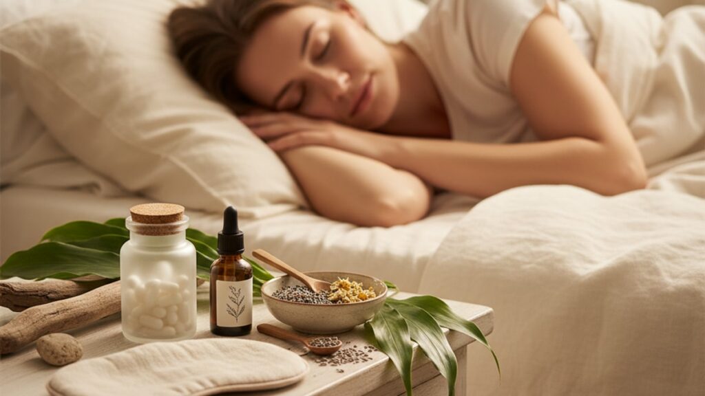 Blog Post: Melatonin for jet lag - Professional illustration
