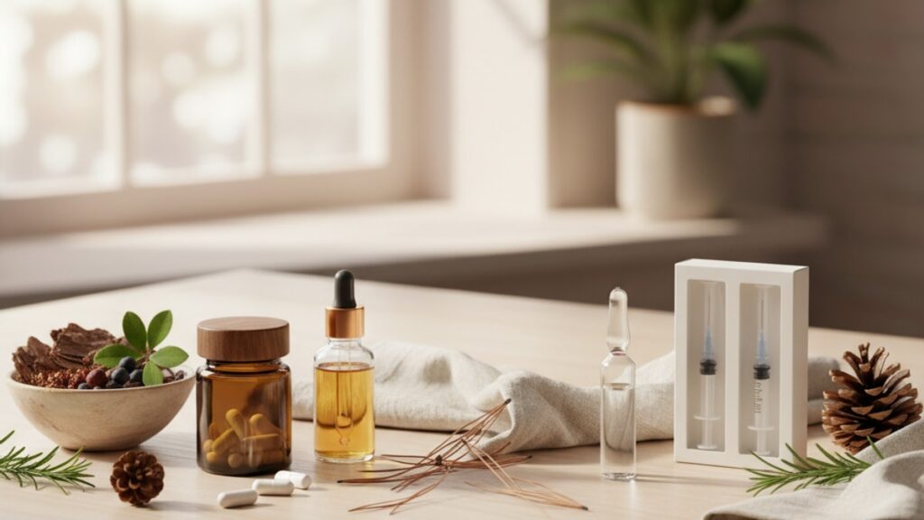 Blog Post: Pinealon oral vs injectable - Professional illustration