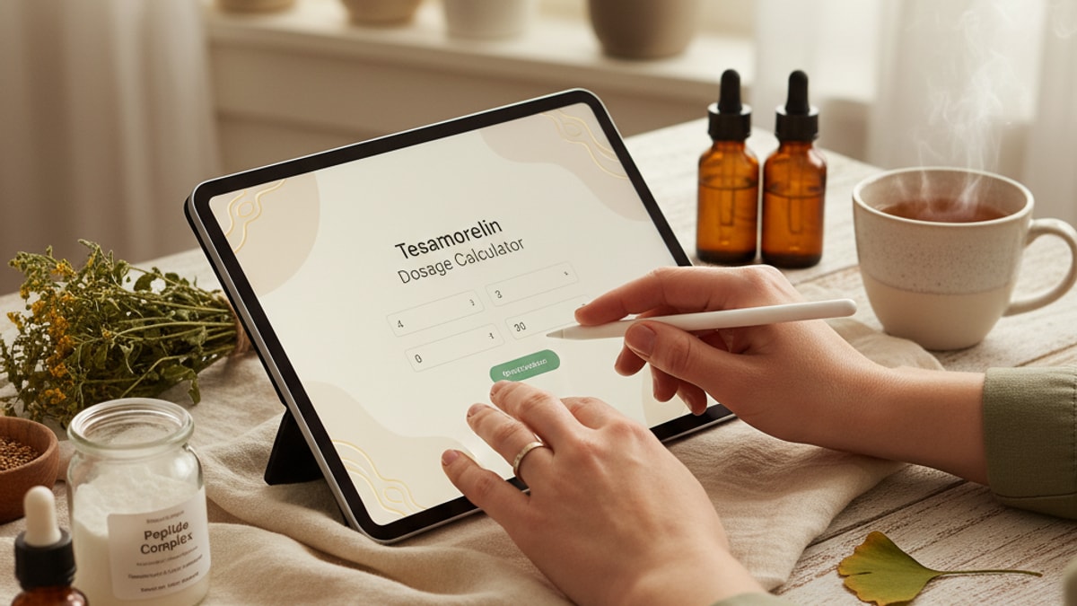 Blog Post: calculate Tesamorelin dosage - Professional illustration