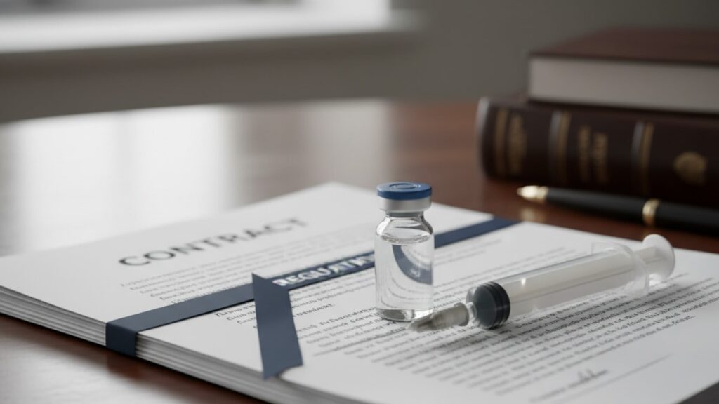 Blog Post: is GHRP-2 Acetate legal - Professional illustration