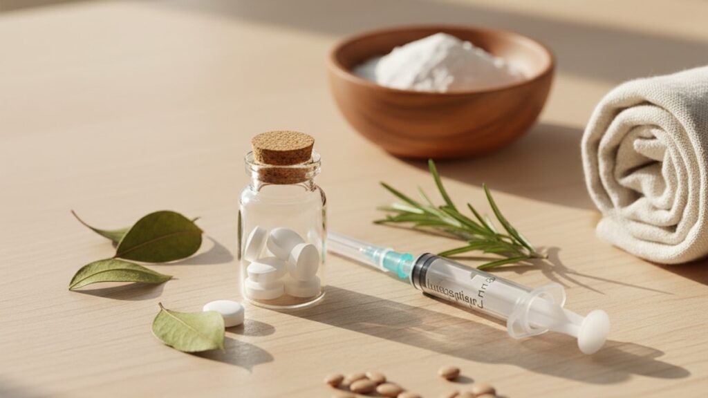 Blog Post: Tesamorelin oral vs injectable - Professional illustration