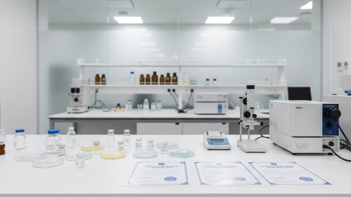 Blog Post: CJC-1295 quality real vs fake - Professional illustration