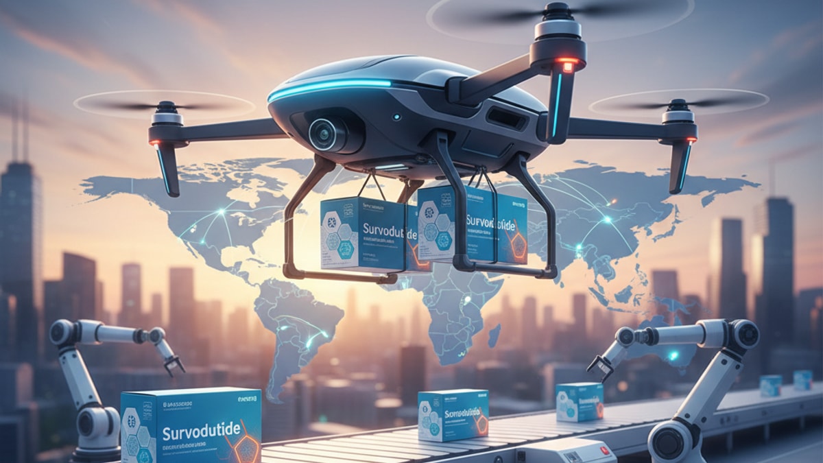 Blog Post: Survodutide shipping - Professional illustration