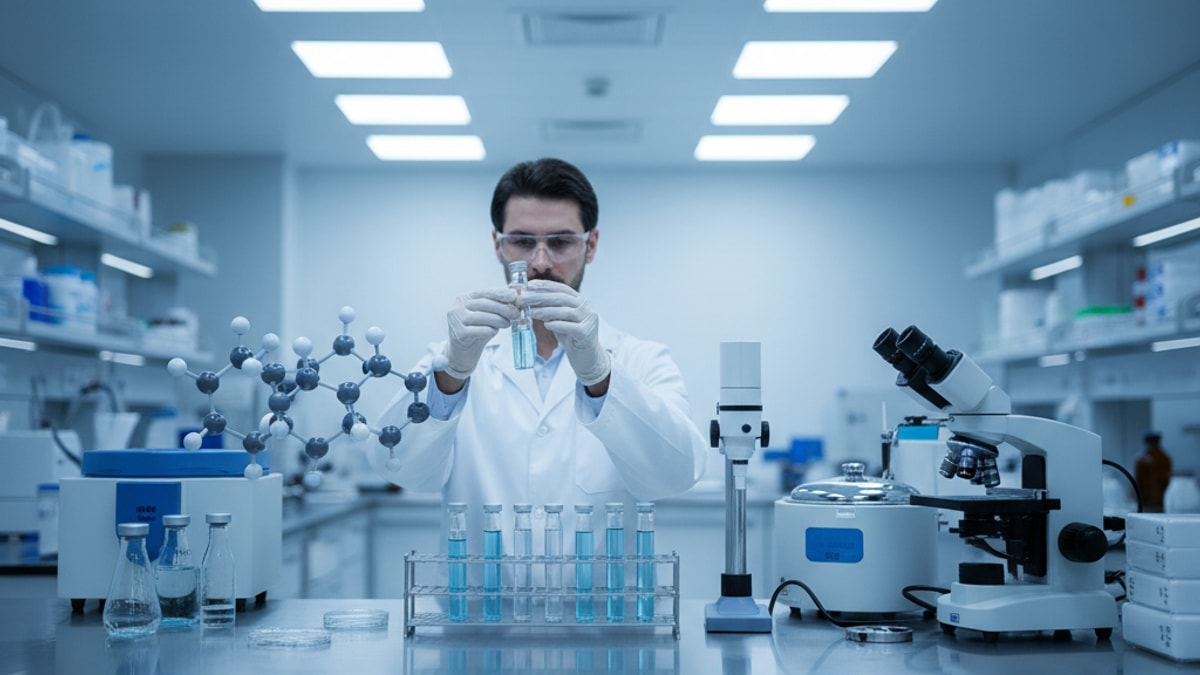 Blog Post: Sermorelin for bone density - Professional illustration