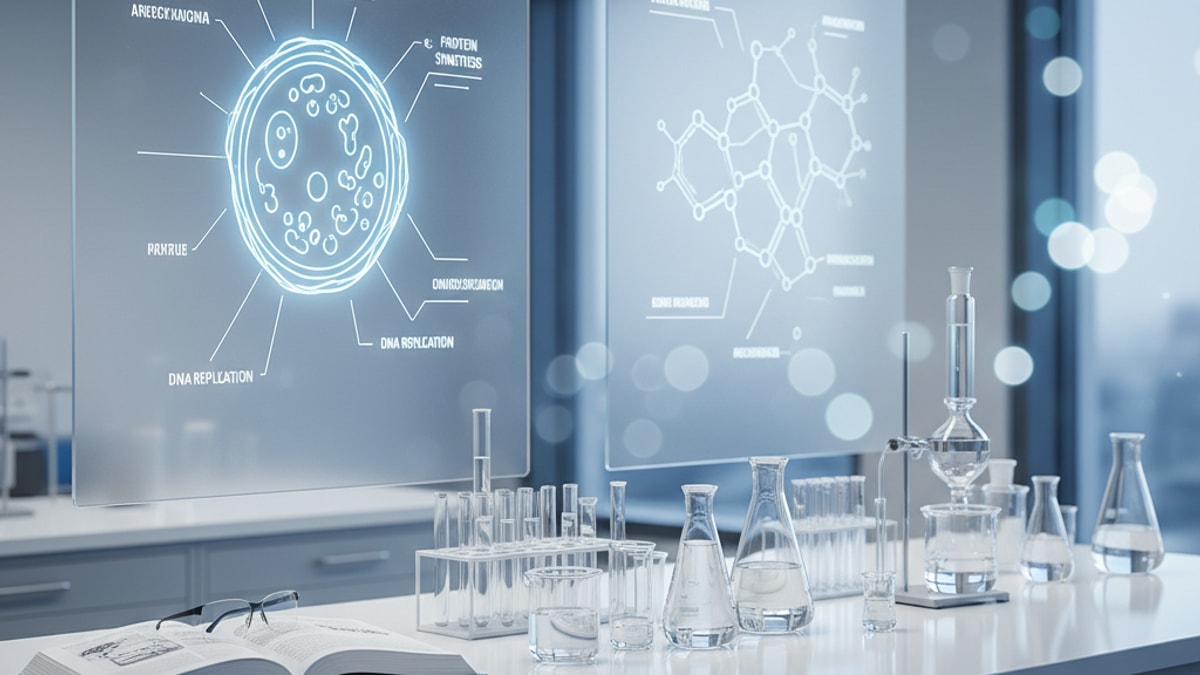 Blog Post: CJC-1295 science explained - Professional illustration
