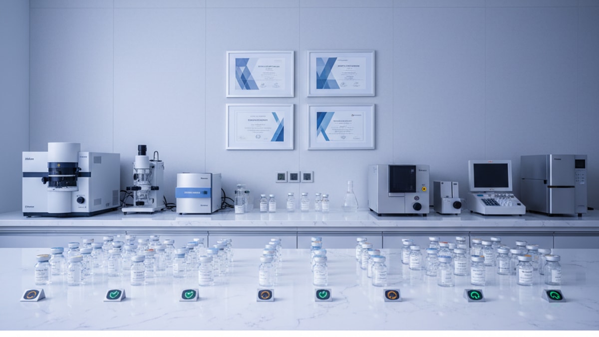 Blog Post: CJC-1295 no DAC vs Ipamorelin - Professional illustration