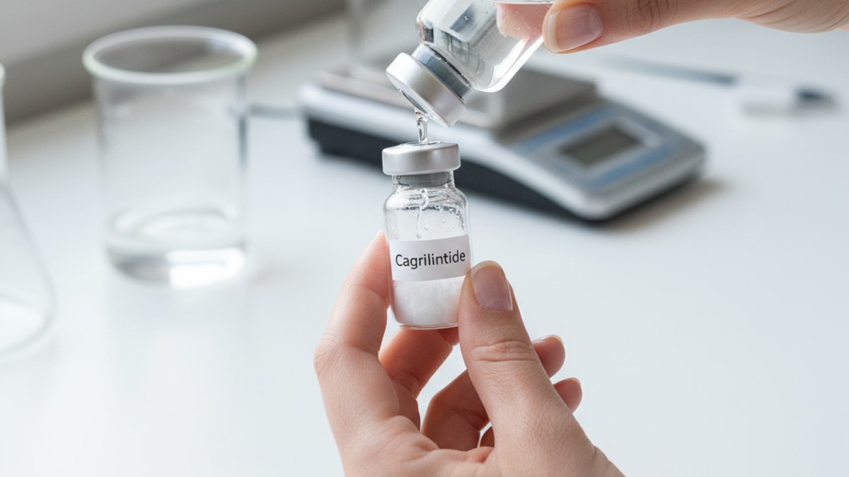 Blog Post: how to reconstitute Cagrilintide - Professional illustration