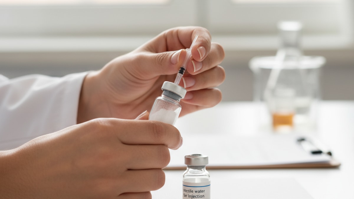 Blog Post: how to reconstitute Mazdutide - Professional illustration