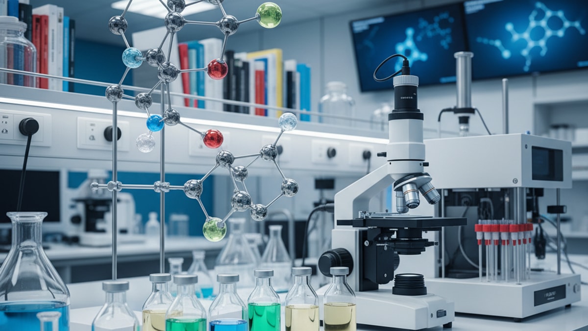 Blog Post: Sermorelin GHRH receptor agonism - Professional illustration