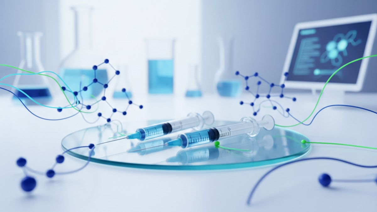 Blog Post: Tesofensine needles syringes - Professional illustration