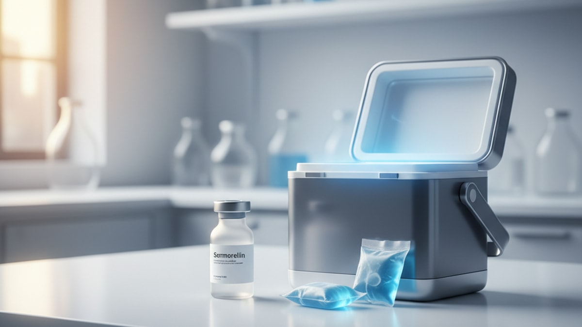 Blog Post: Sermorelin storage - Professional illustration