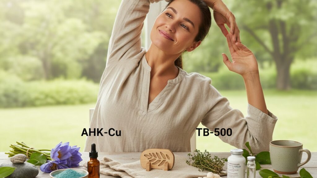 Blog Post: AHK-Cu vs TB-500 which better comparison - Professional illustration